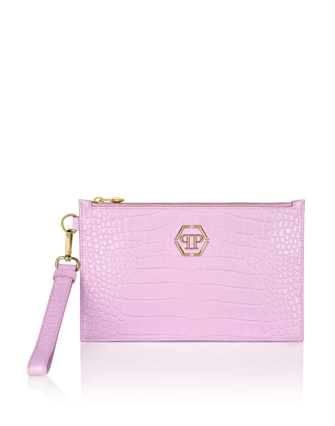 Croco Embossed  Minaudiere, цвет: Розовый