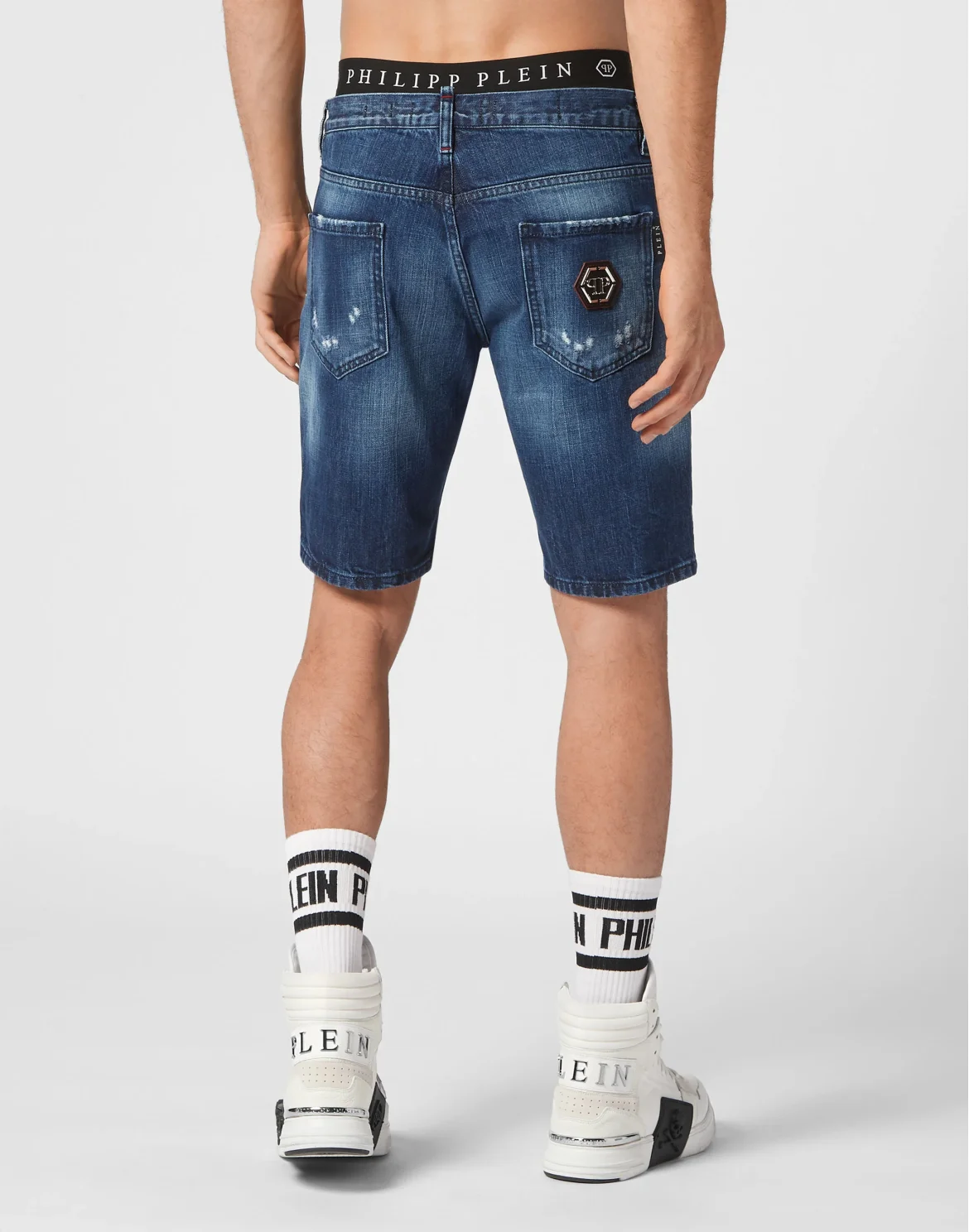 Denim Shorts Mykonos  Fit Destroyed, цвет: Синий