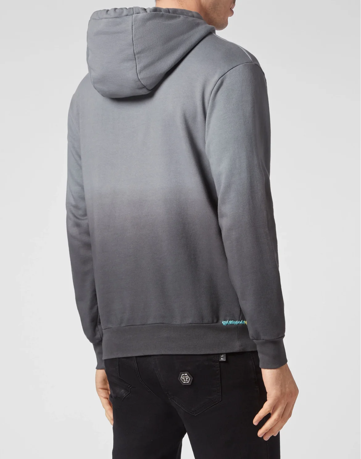 Hand Painted Hoodie Sweatshirt Gothic Plein, цвет: Черный