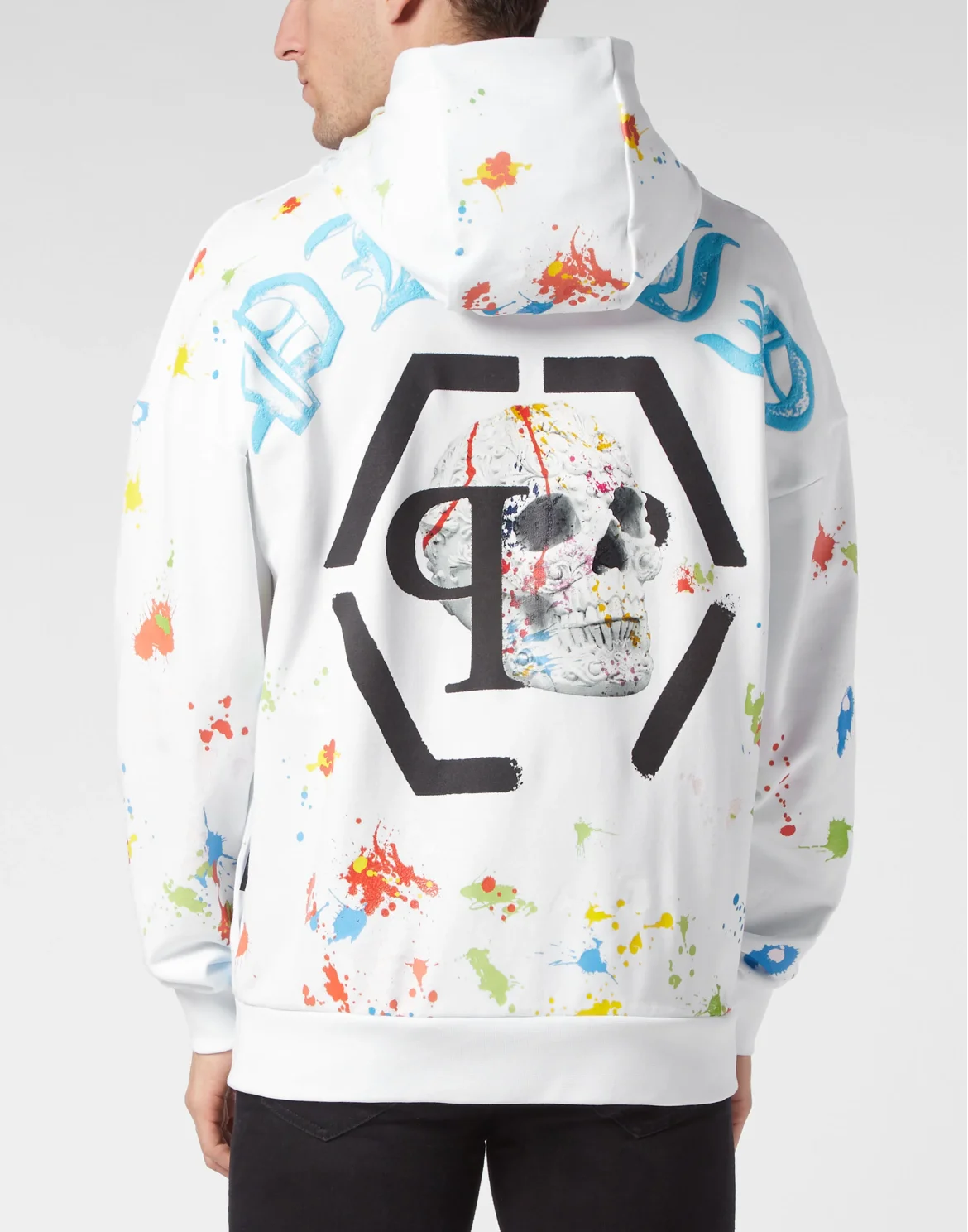 Hoodie sweatshirt Dripping Skull, цвет: Белый