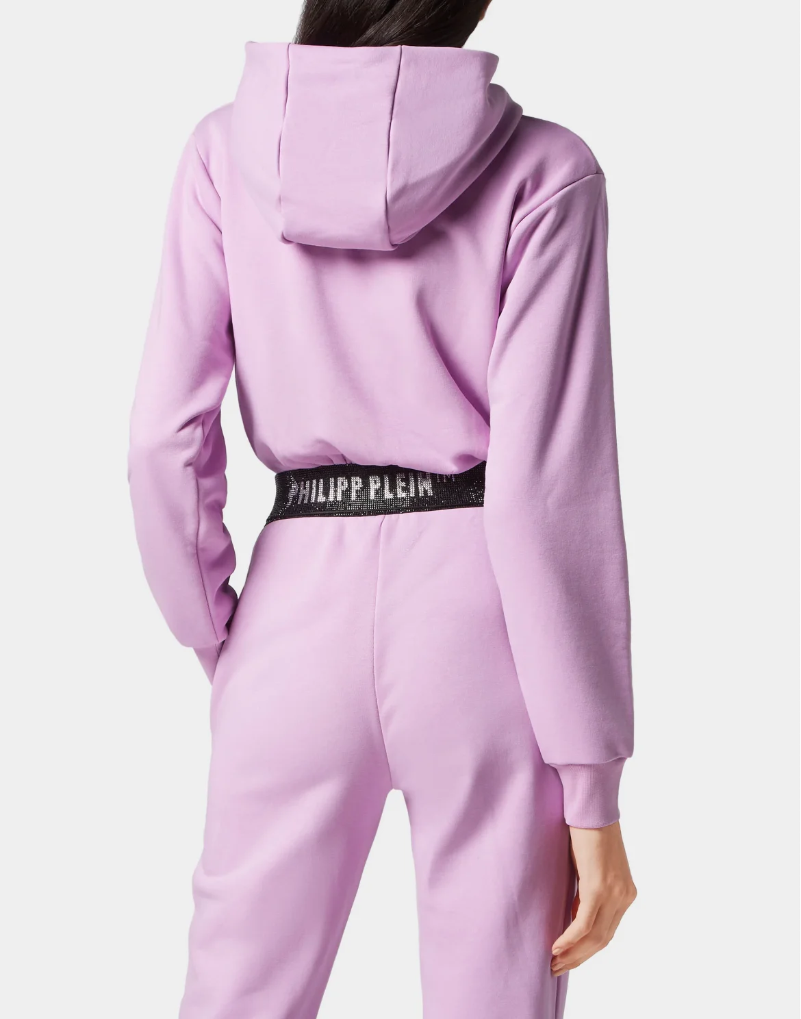 Cropped Hoodie Sweatjacket Stones, цвет: Розовый