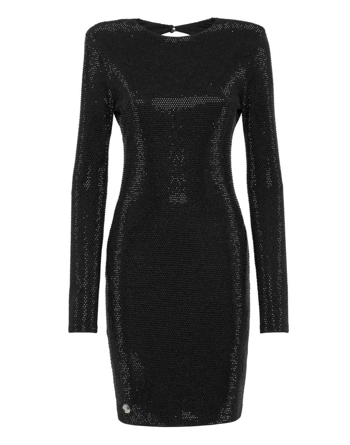 Mini Dress LS Crystal, цвет: Черный