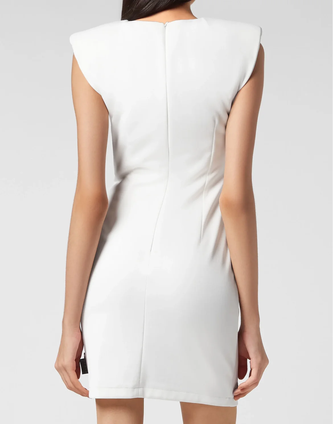 Shoulder Pad Dress Iconic Plein, цвет: Белый