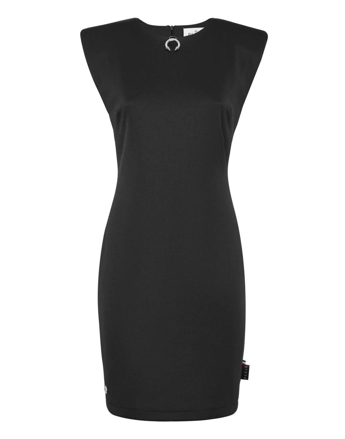 Shoulder Pad Dress Iconic Plein, цвет: Черный