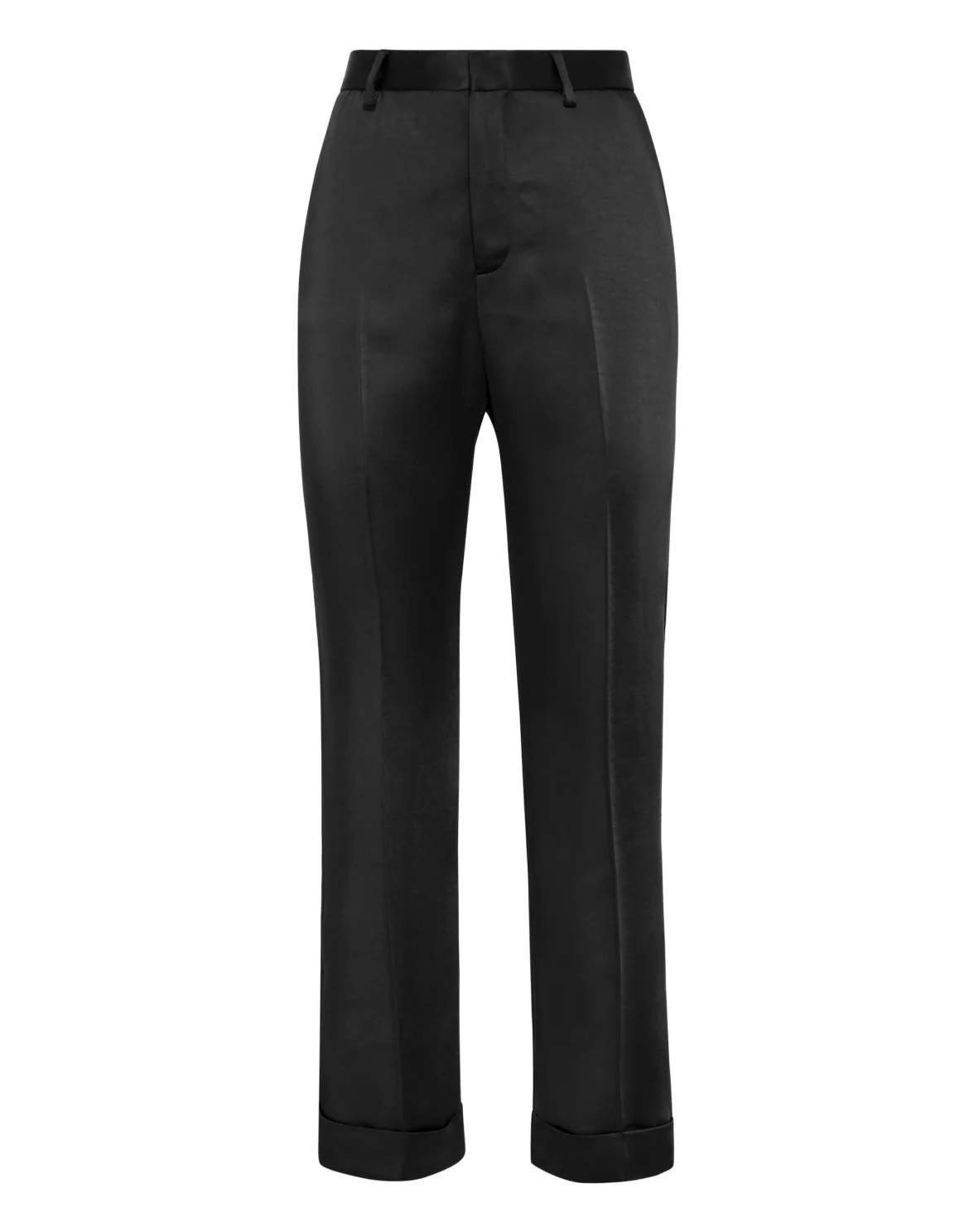 Satin Trousers, цвет: Черный