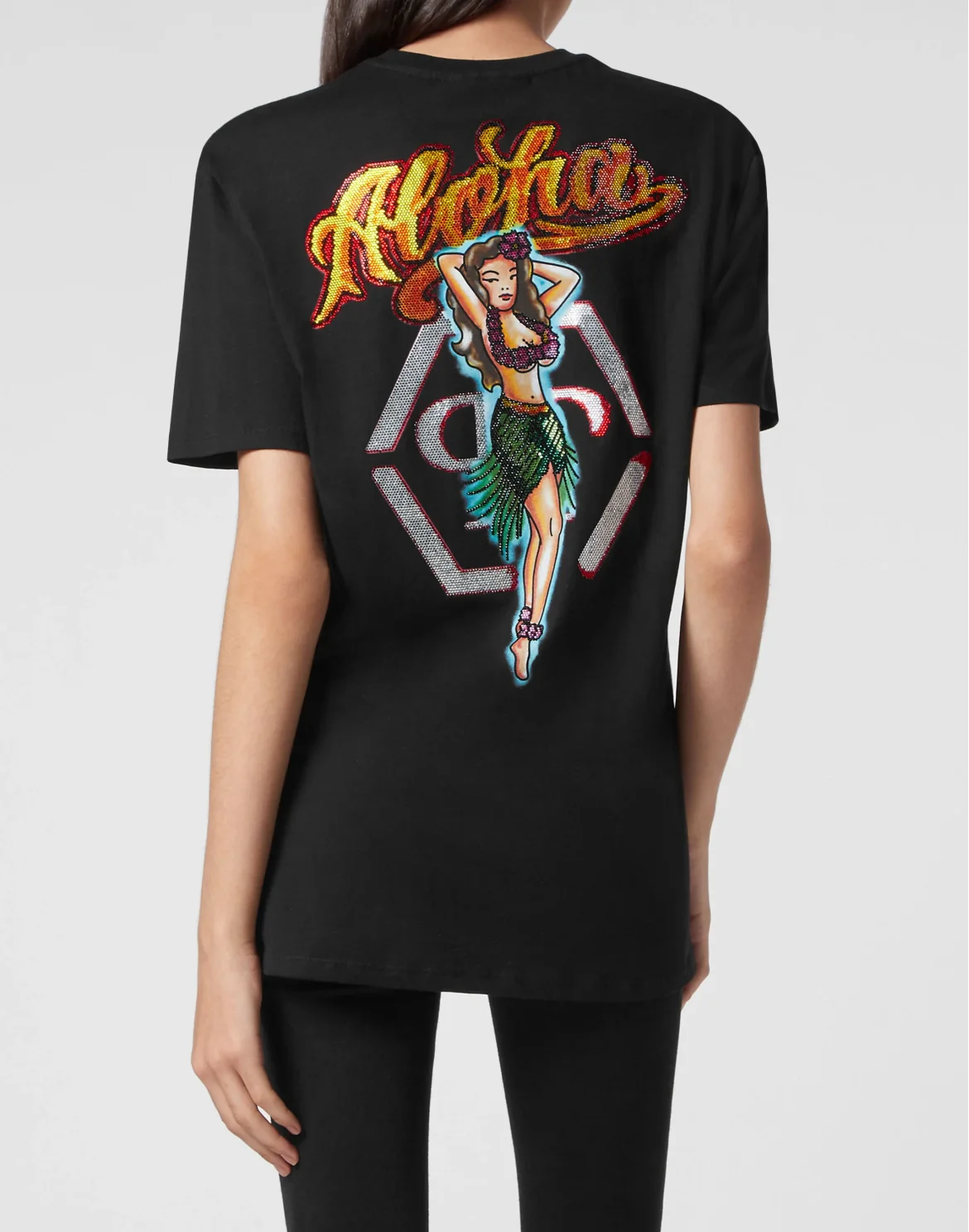 T-shirt Round Neck SS Hawaii, цвет: Черный