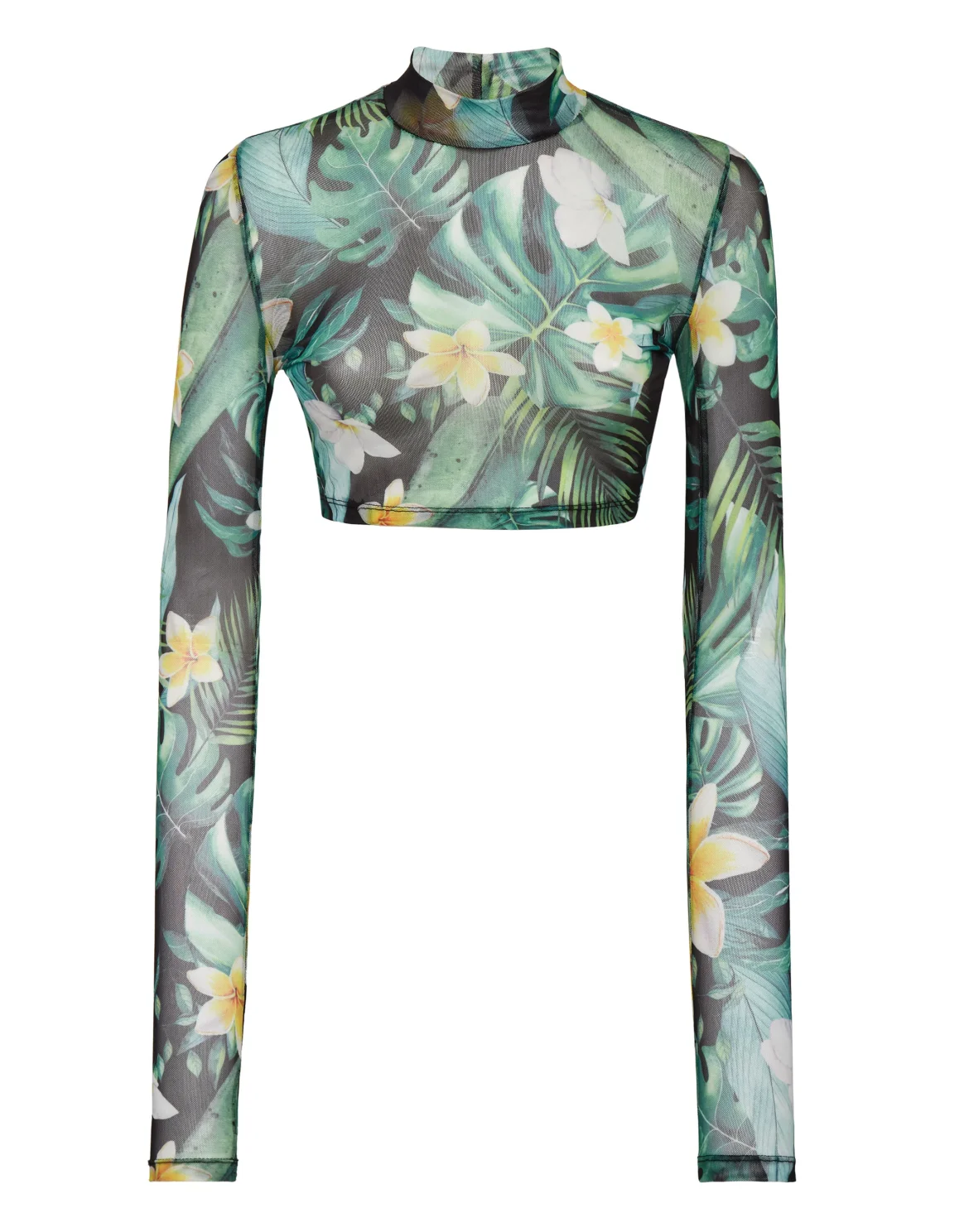 Cropped T-shirt LS Hawaii, цвет: Зеленый