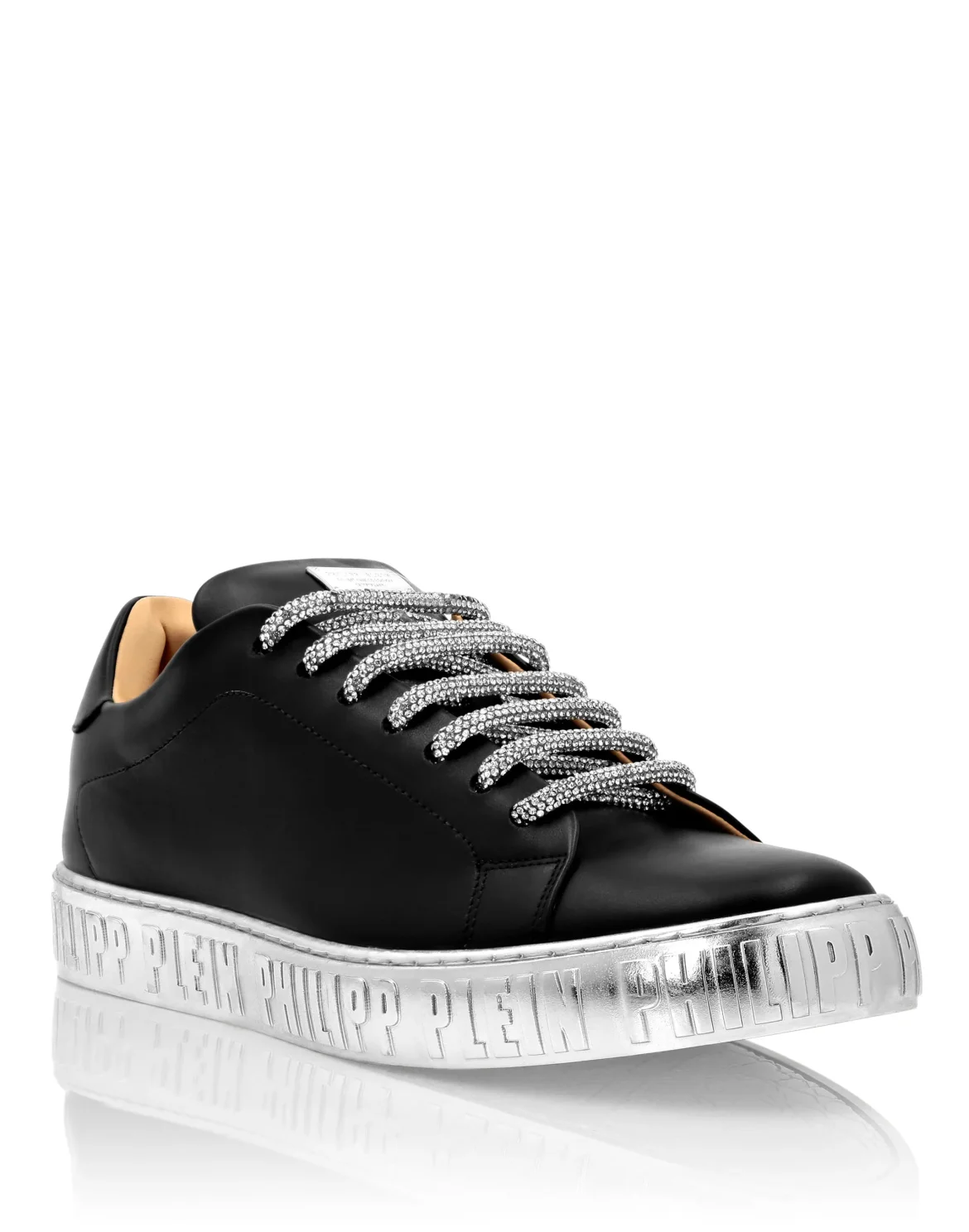 Strass Lo-Top Sneakers, цвет: Черный