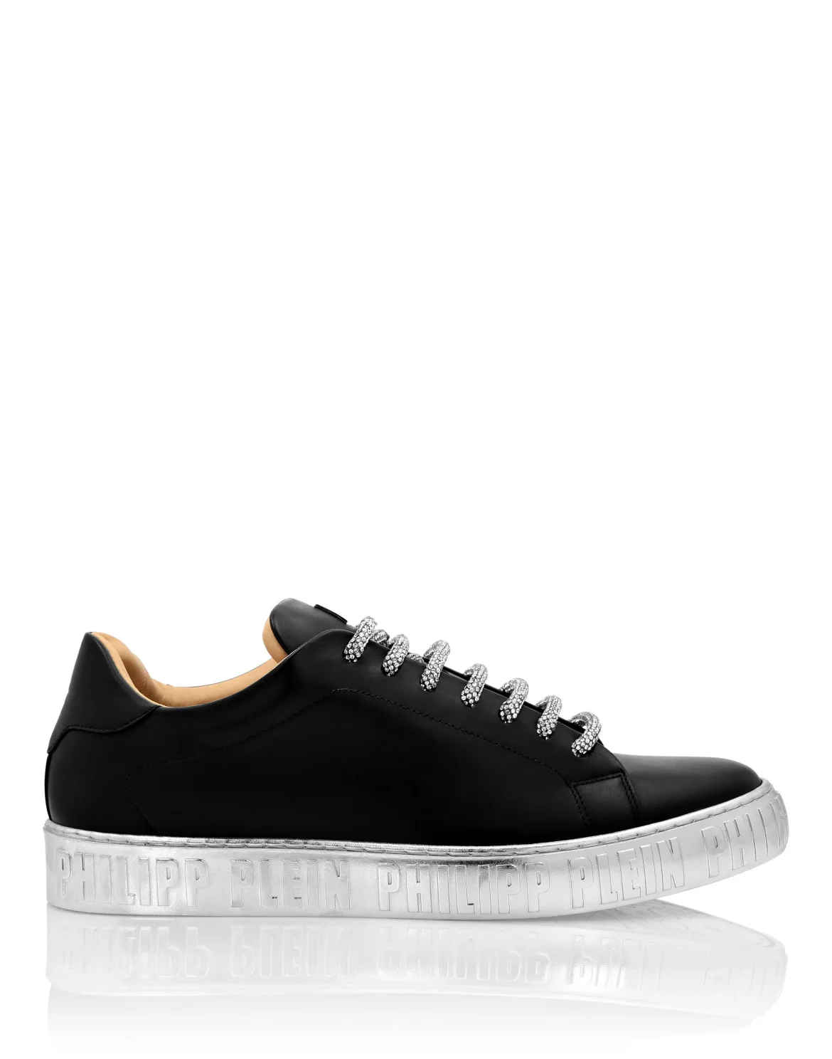 Strass Lo-Top Sneakers, цвет: Черный