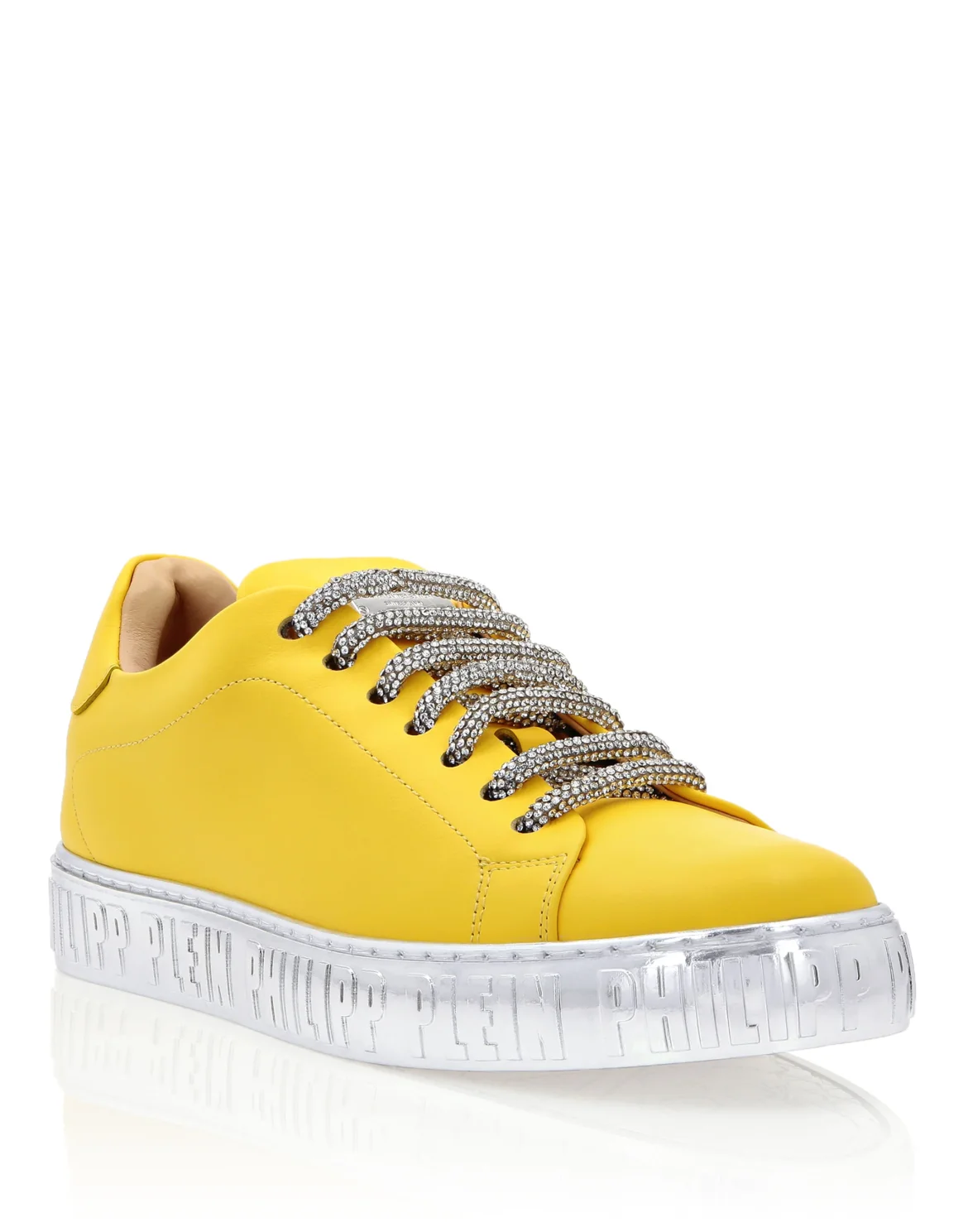 Strass Lo-Top Sneakers, цвет: Желтый