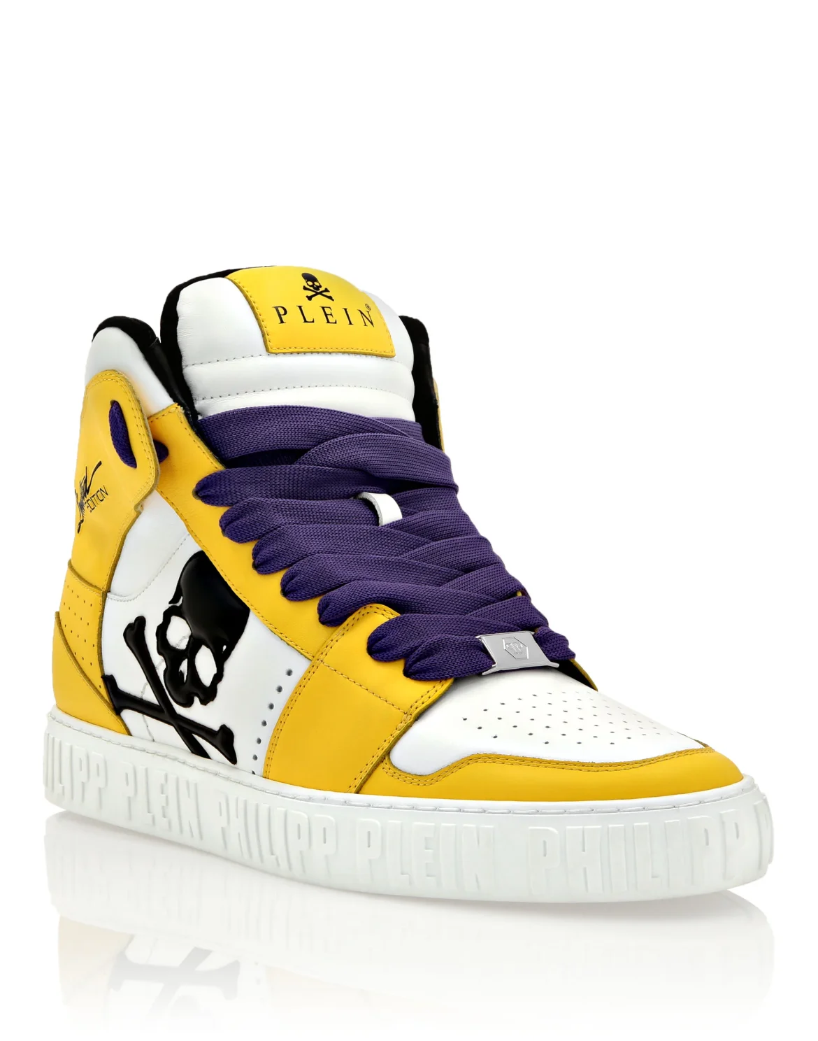 Super Street Hi-Top Sneakers Skull&Bones, цвет: Белый
