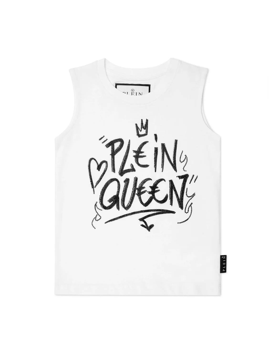 Sleeveless T-Shirt Sexy Pure Crystal, цвет: Белый