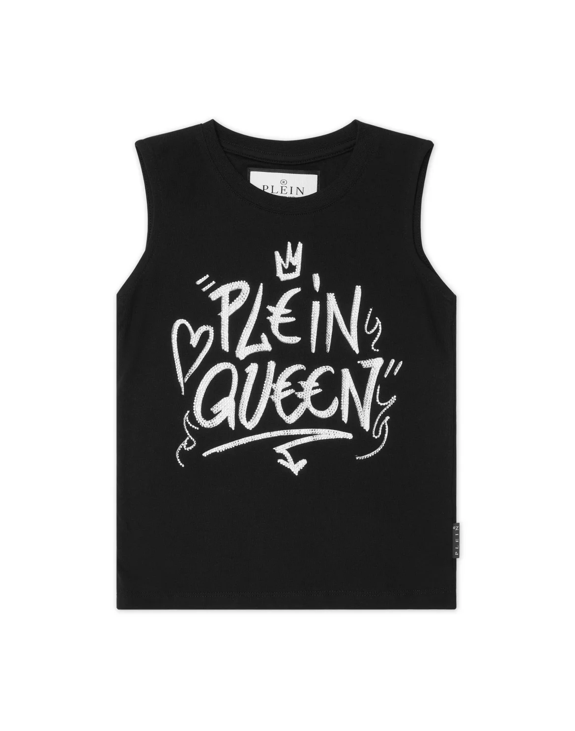 Sleeveless T-Shirt Sexy Pure Crystal, цвет: Черный