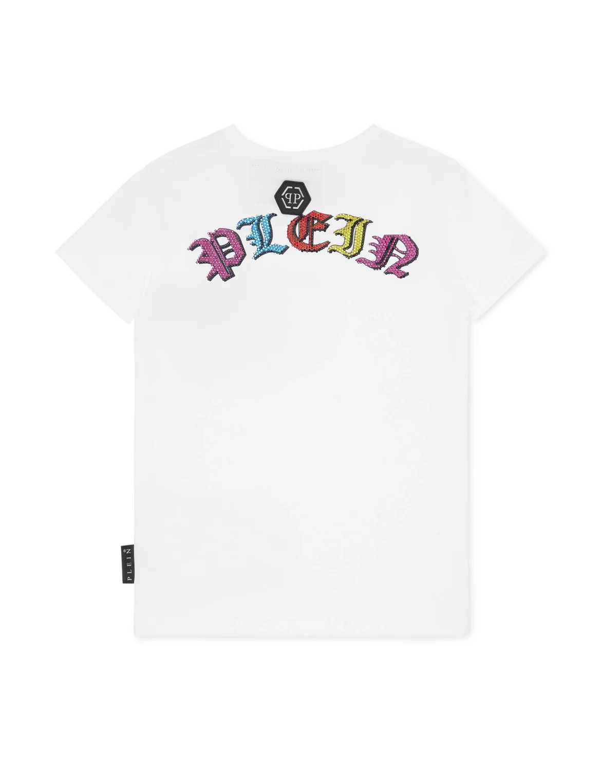 Padded Shoulder T-shirt Sexy Pure Fit Smile, цвет: Белый