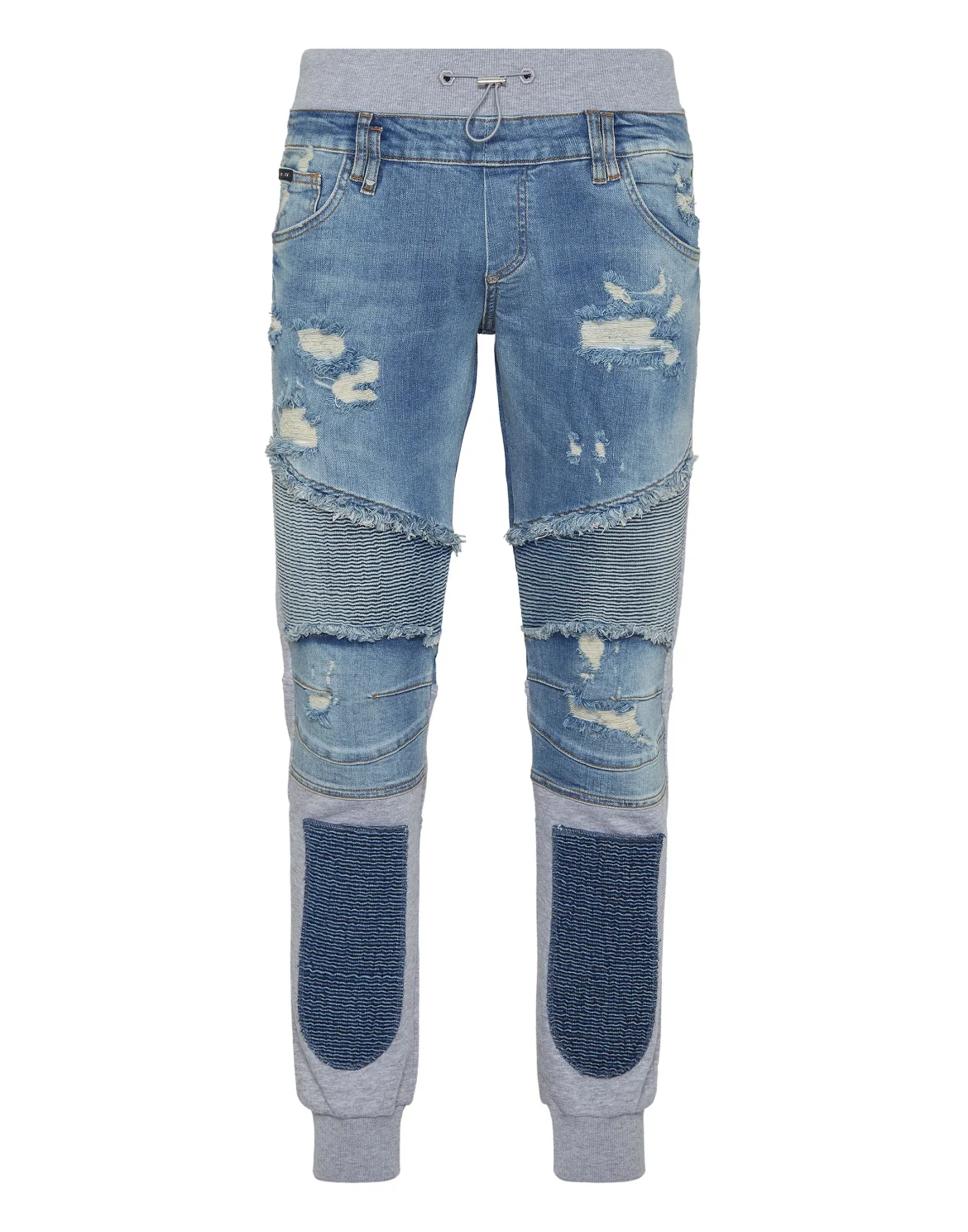 Denim Jogging Trousers Skull&Bones, цвет: Синий
