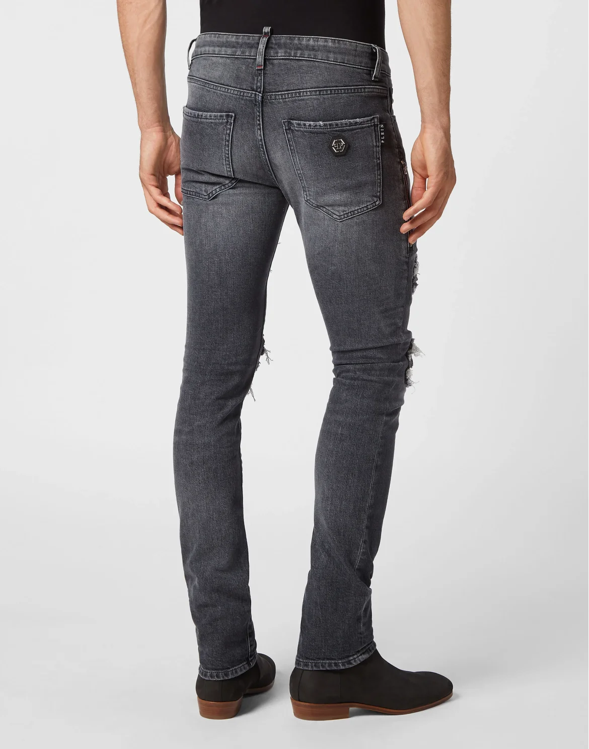 Denim Trousers Rock Star Fit, цвет: Серебристый