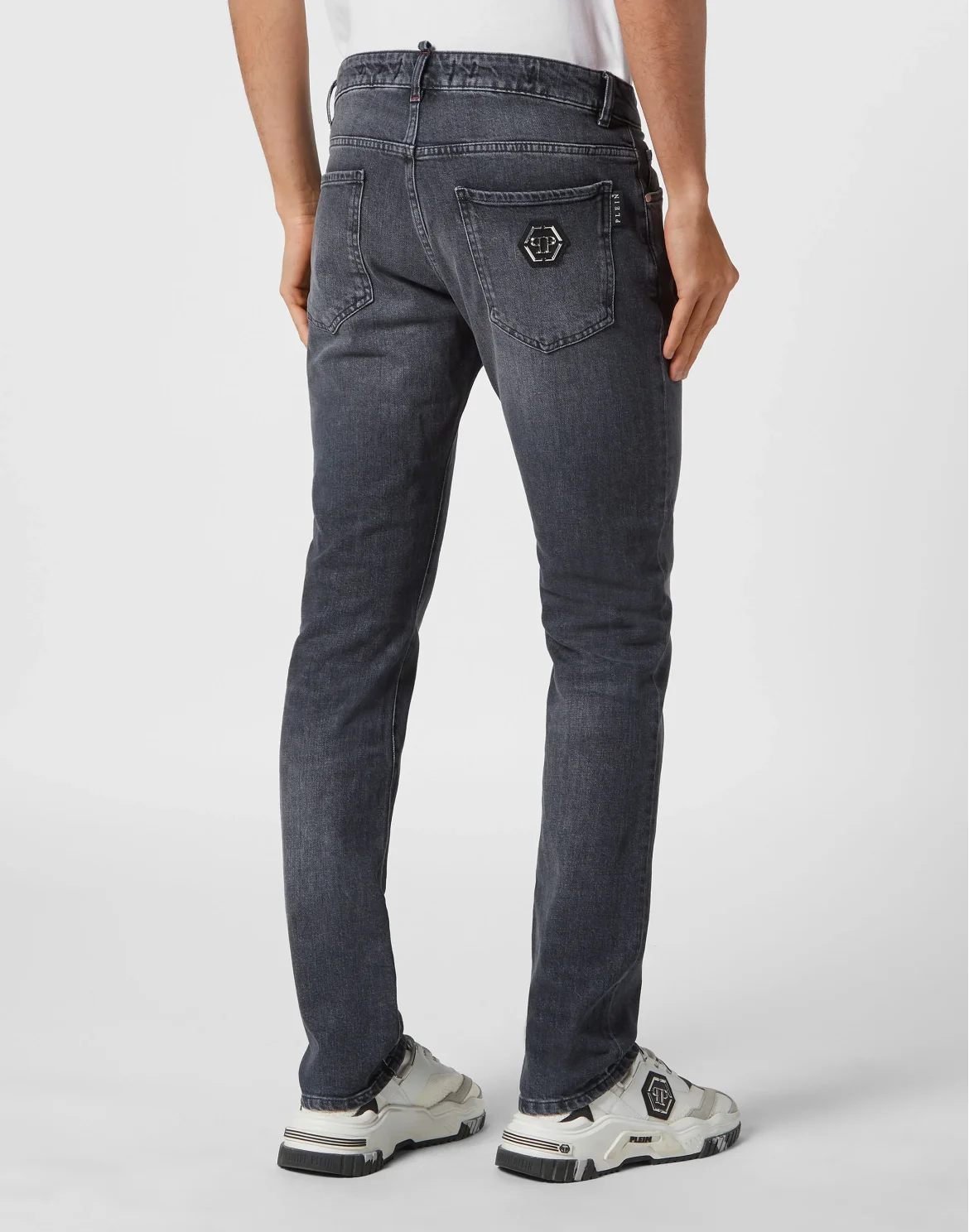 Denim Trousers Super Straight Cut Premium, цвет: Серебристый