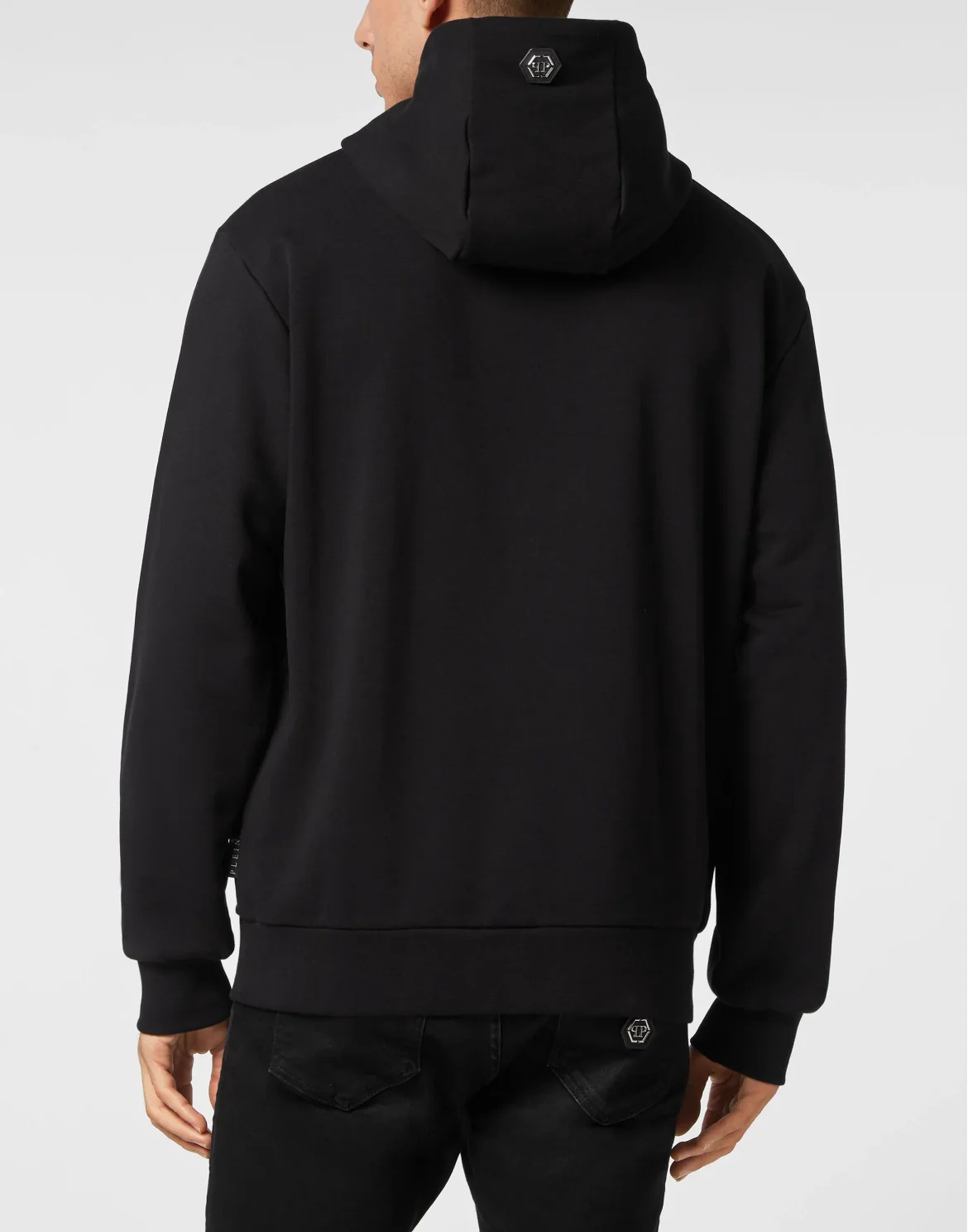 Hoodie Sweatshirt with Crystals, цвет: Черный