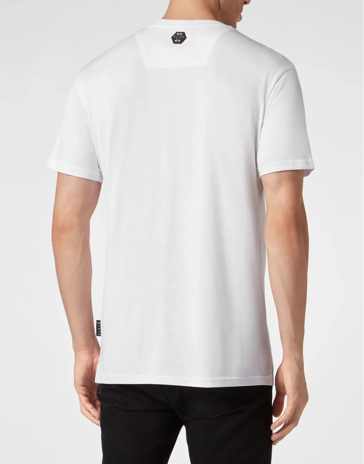 T-shirt Round Neck SS with Crystals Teddy Bear, цвет: Белый