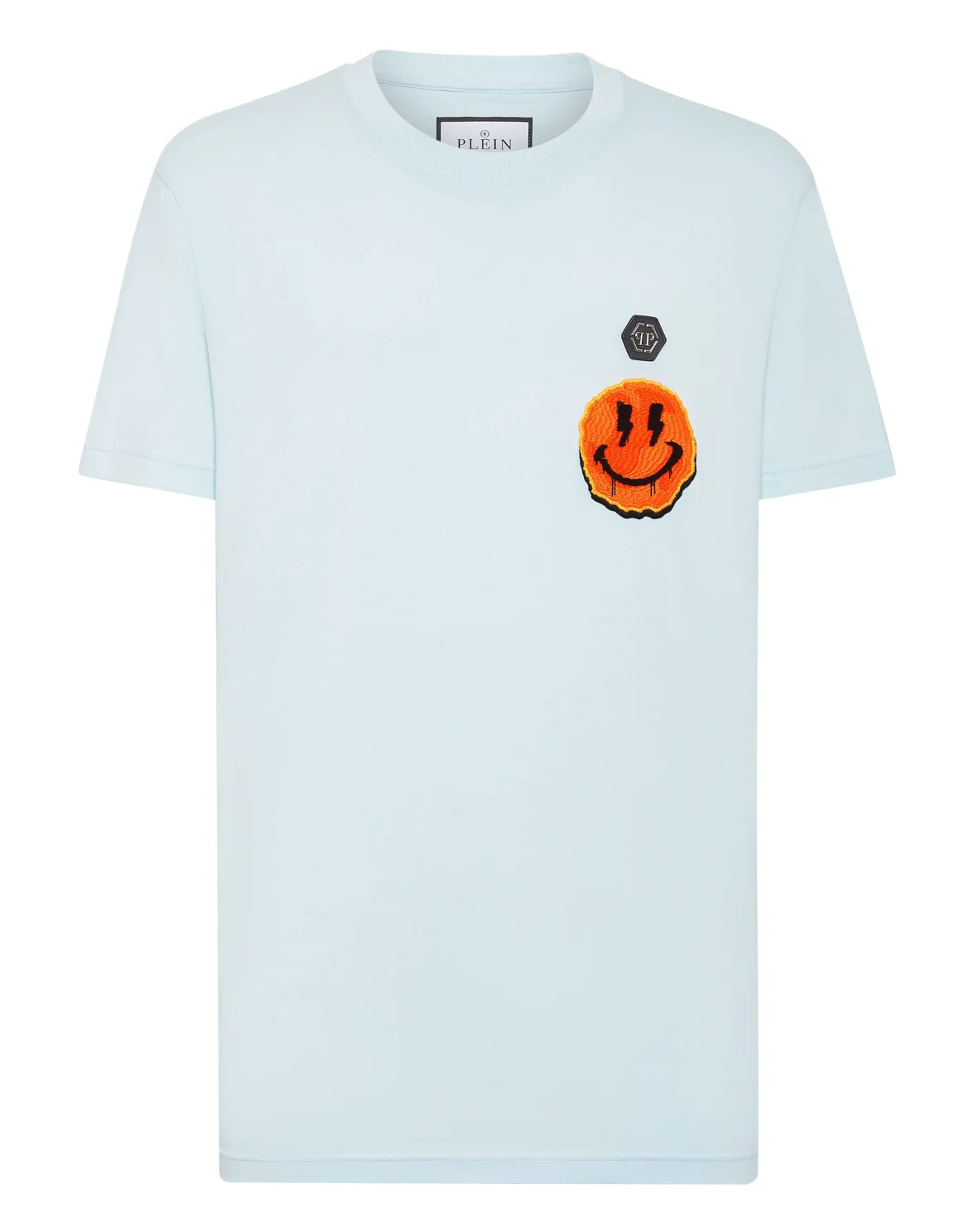 T-shirt Round Neck SS Smile, цвет: Голубой