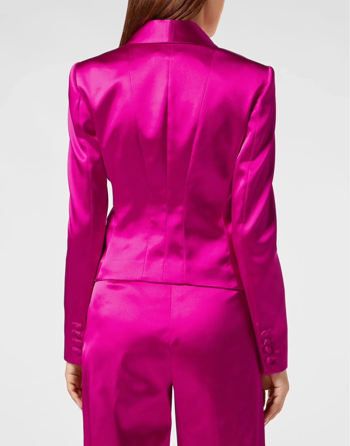 Satin Stretch Bolero Blazer Sartorial, цвет: Розовый