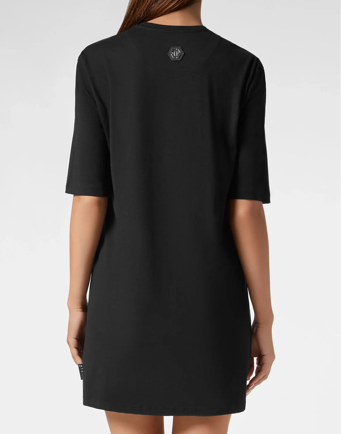 Padded Shoulder T-Shirt Dress Teddy Bear, цвет: Розовый