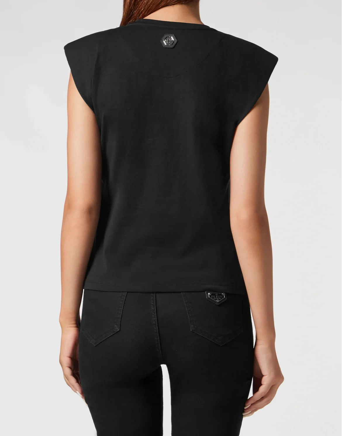 Sleeveless T-Shirt Sexy Pure with Crystals, цвет: Розовый
