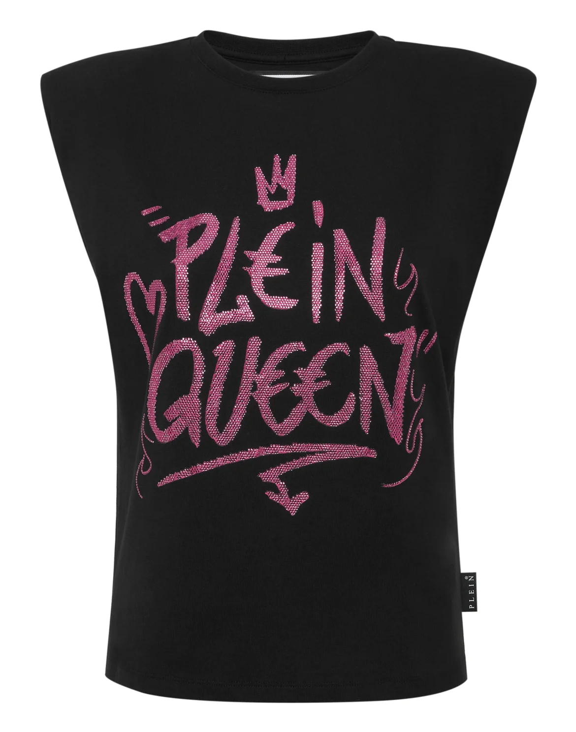 Sleeveless T-Shirt Sexy Pure with Crystals, цвет: Розовый