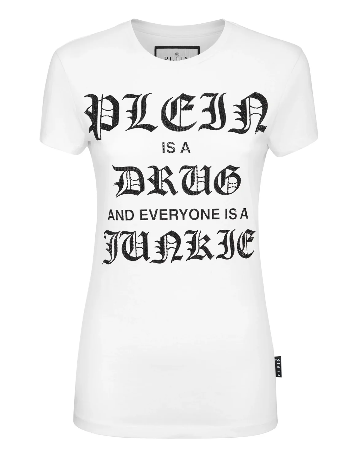 T-Shirt Sexy Pure with Crystals, цвет: Белый