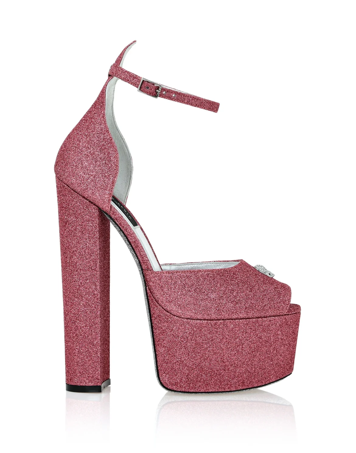 Glitter Platform Sandals Hi-Heels, цвет: Розовый