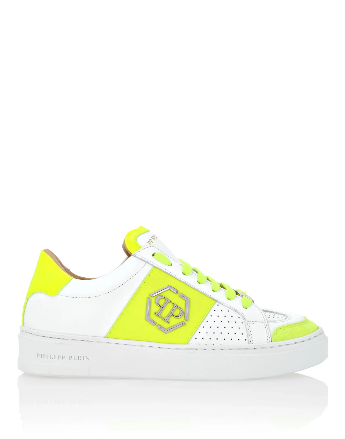 Mix Leather  Lo-Top Sneakers, цвет: Зеленый