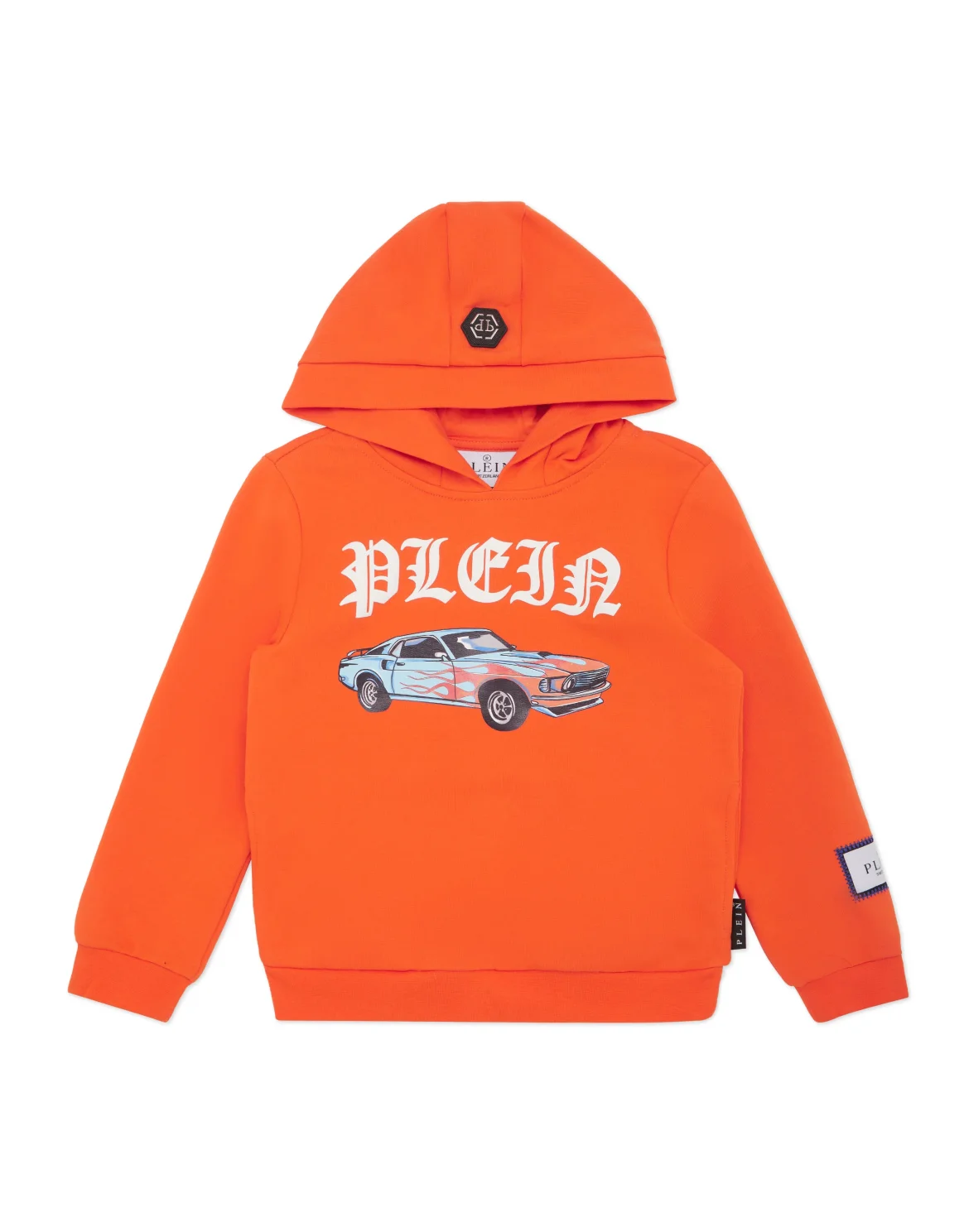 Hoodie Sweatshirt LS Cars Racing, цвет: Оранжевый