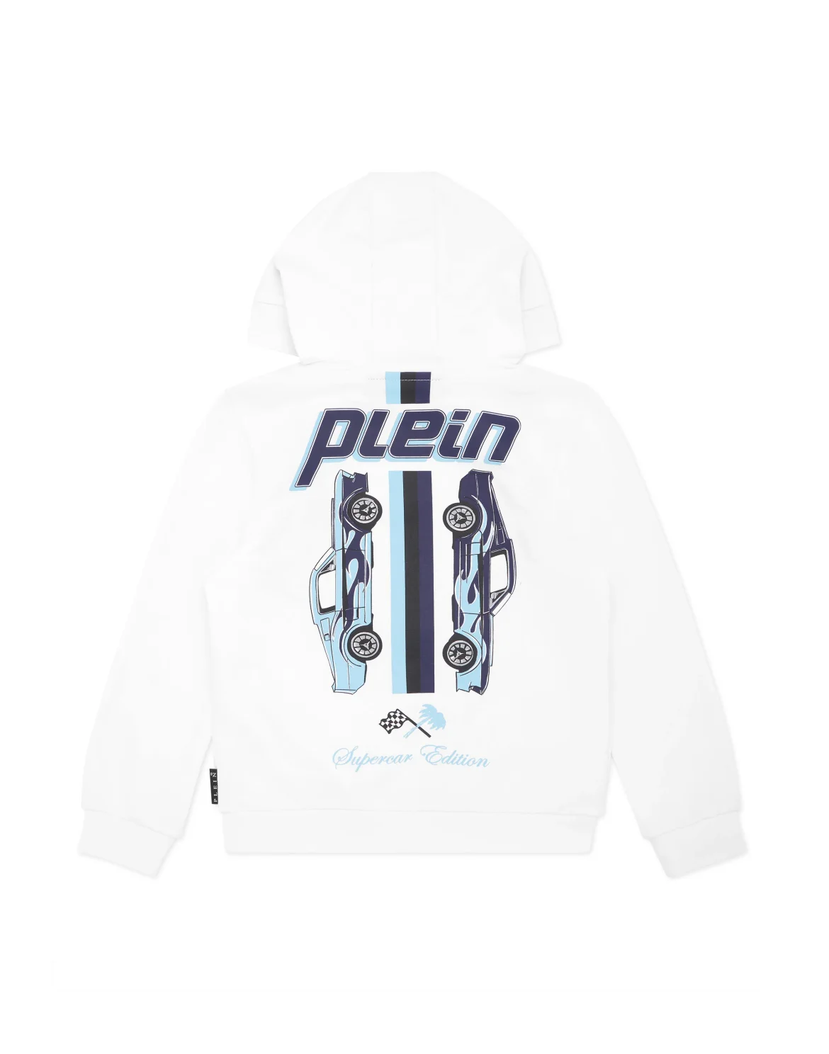 Hoodie Sweatshirt LS Cars Racing, цвет: Белый