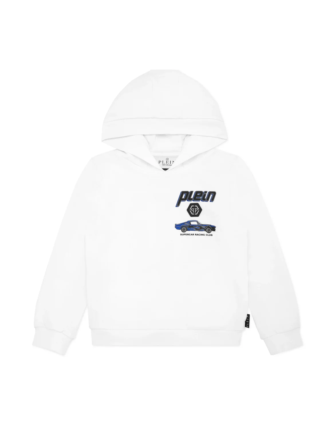 Hoodie Sweatshirt LS Cars Racing, цвет: Белый