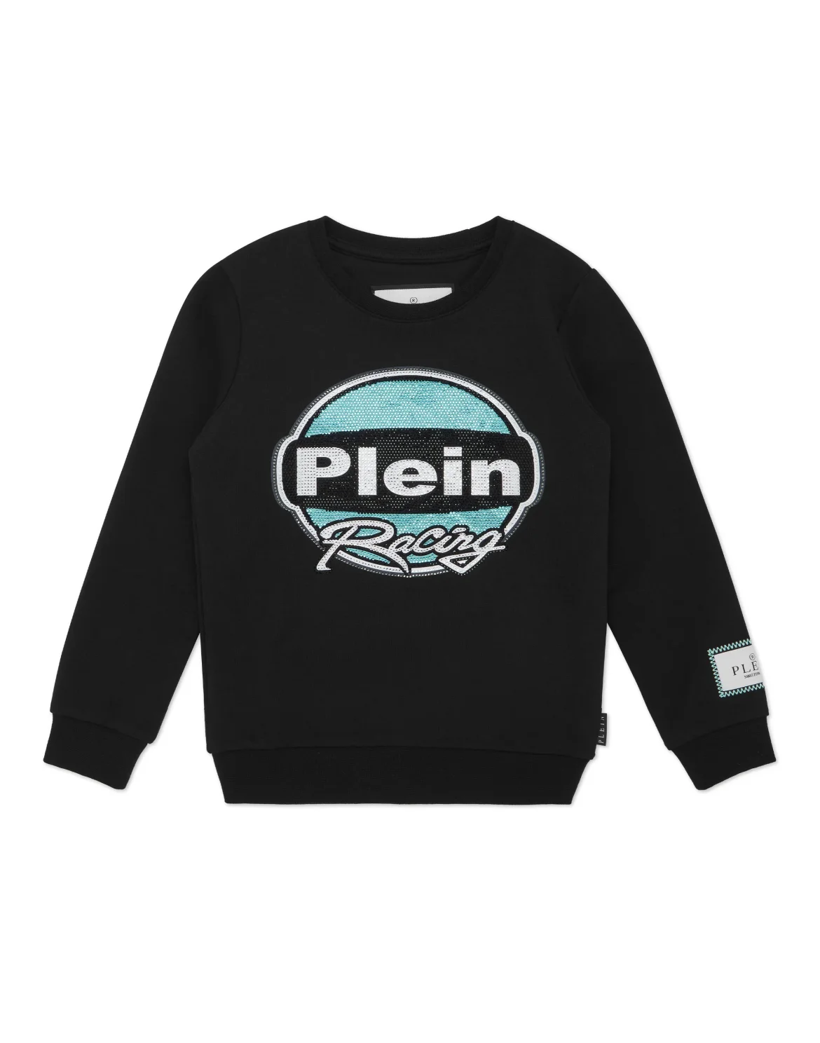 Sweatshirt Round Neck LS Strass Racing Club, цвет: Черный