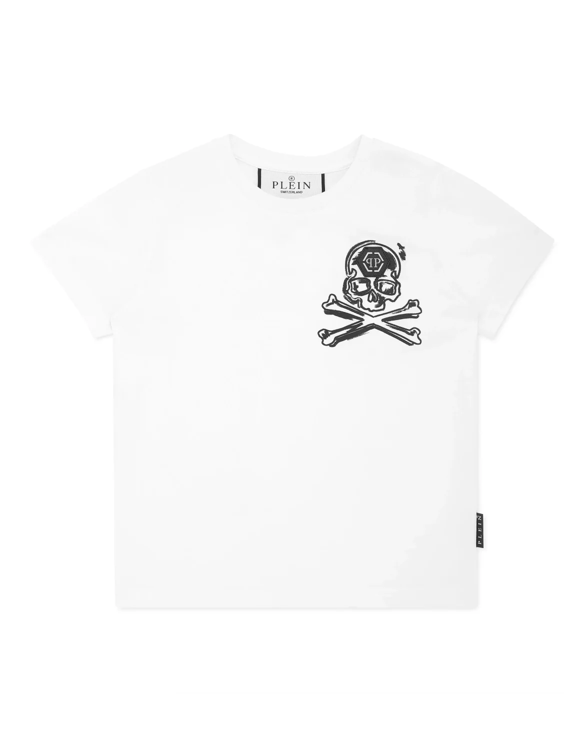 Jersey T-shirt Round Neck SS Skull&Bones, цвет: Белый