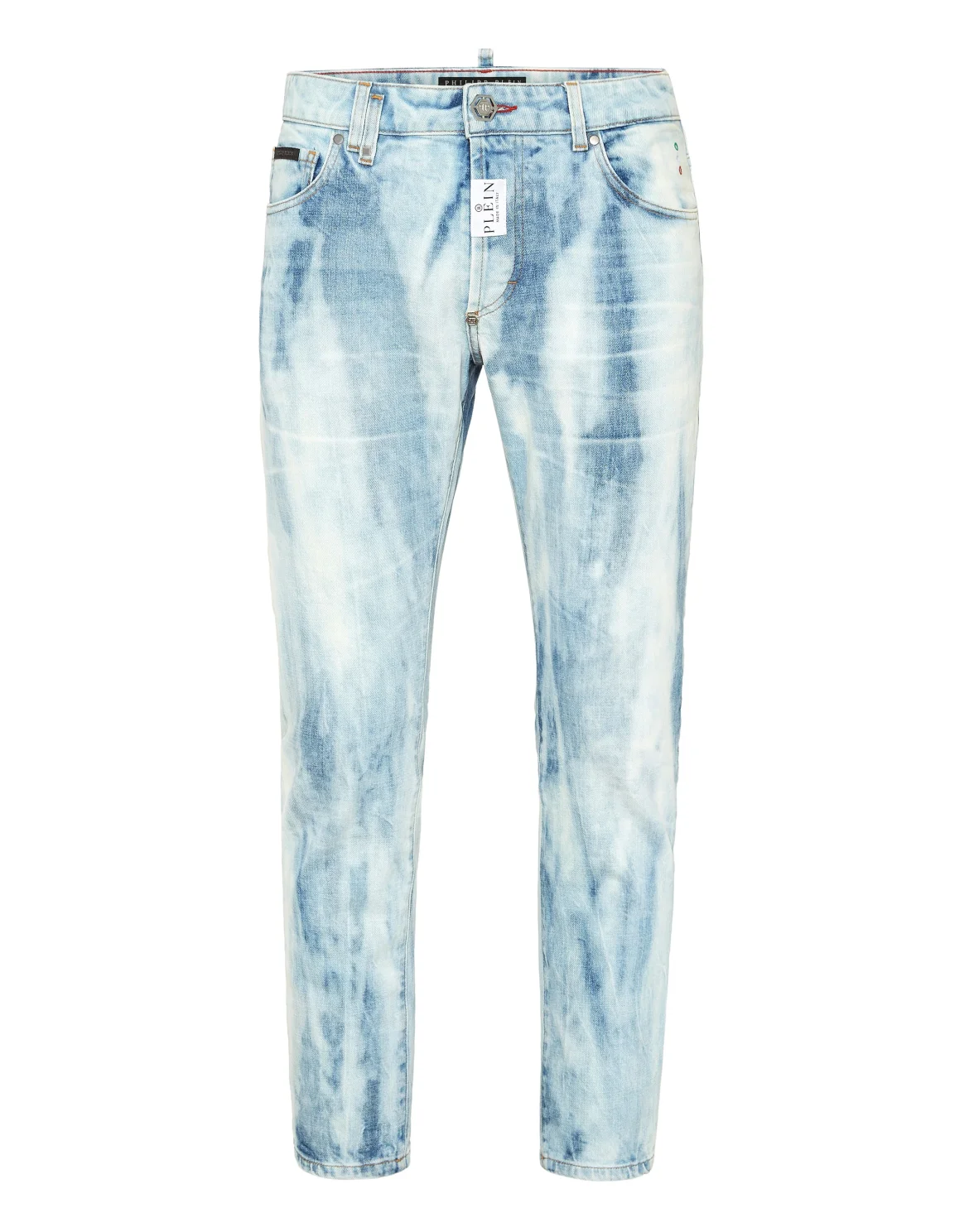 Denim Skinny Fit Trousers, цвет: Голубой