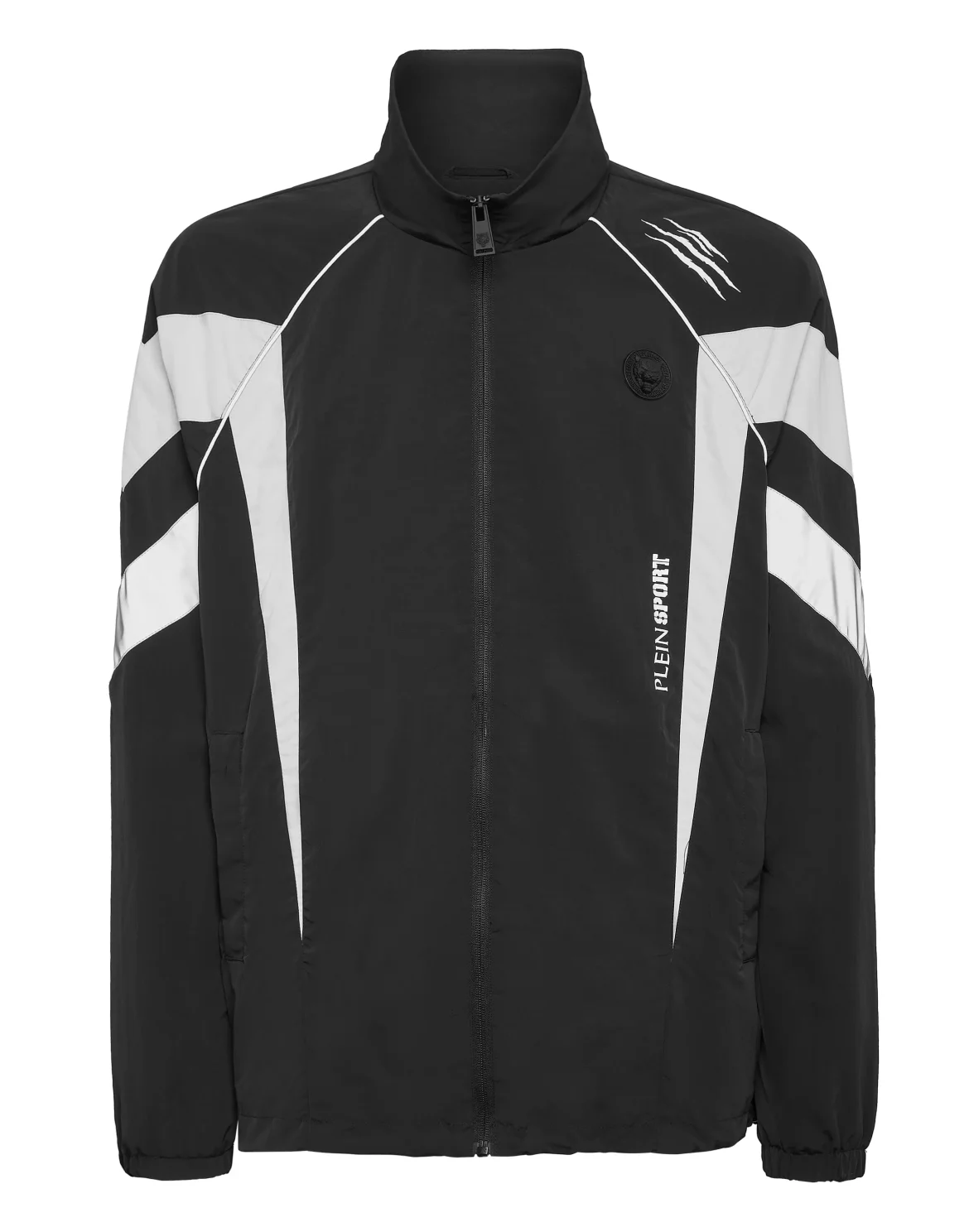 Nylon Jogging Bomber Jacket LS Scratch, цвет: Черный
