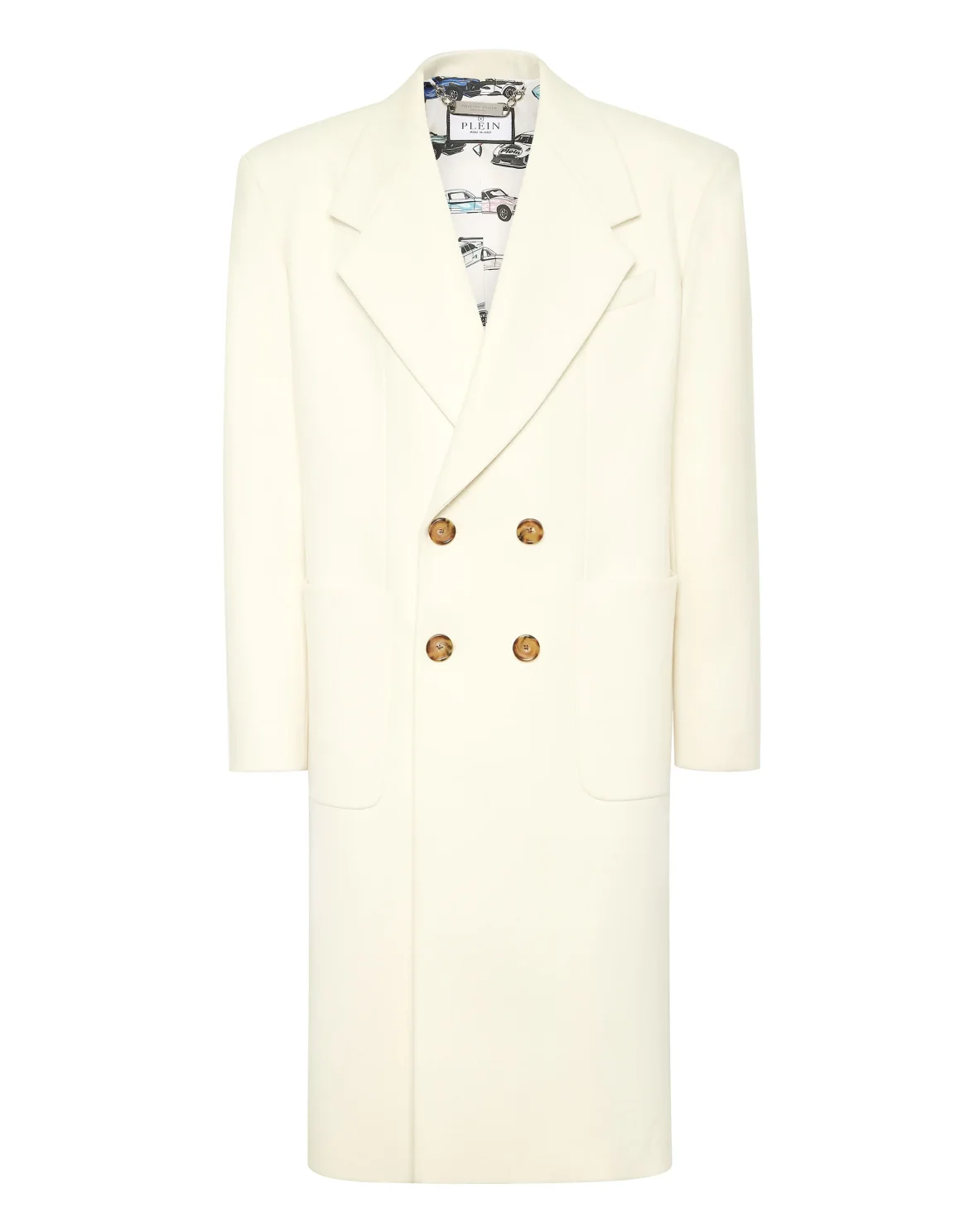 Wool/Cashmere Coat LS, цвет: Белый
