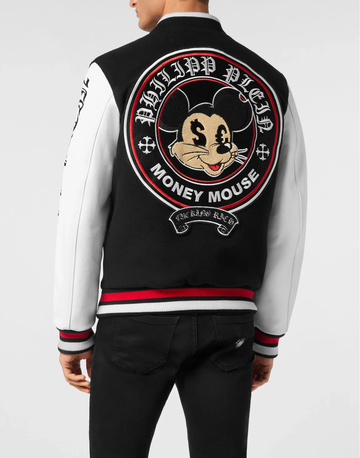 College Bomber Jacket LS Money Mouse, цвет: Черный