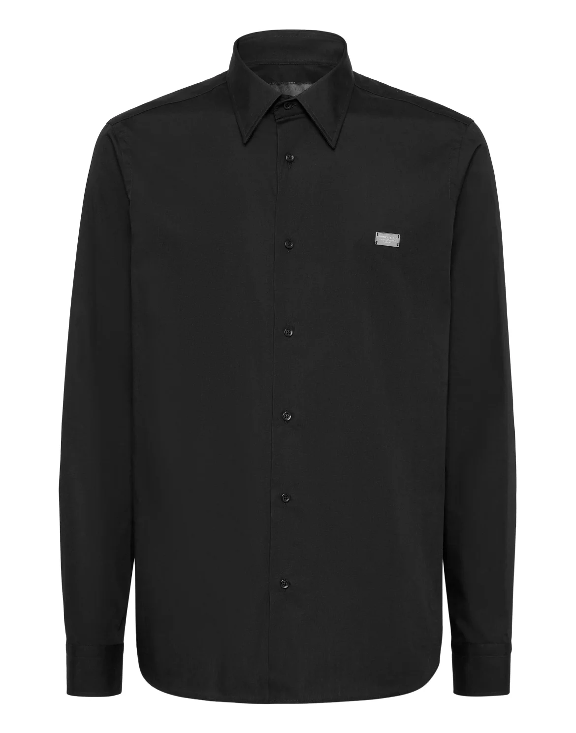 Shirt Sugar Daddy Cut LS Strass Skull, цвет: Черный