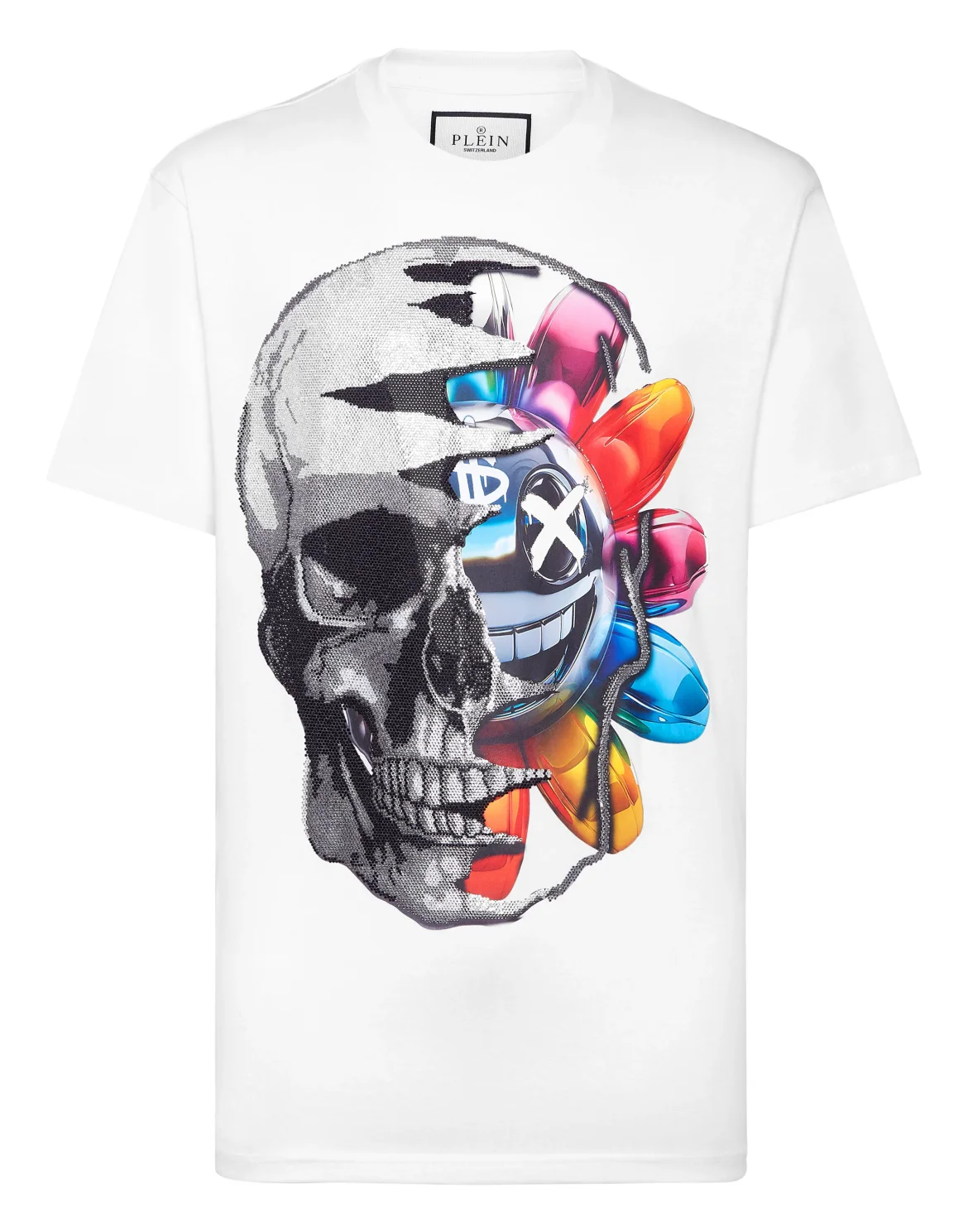 T-shirt Round Neck SS Smile, цвет: Белый