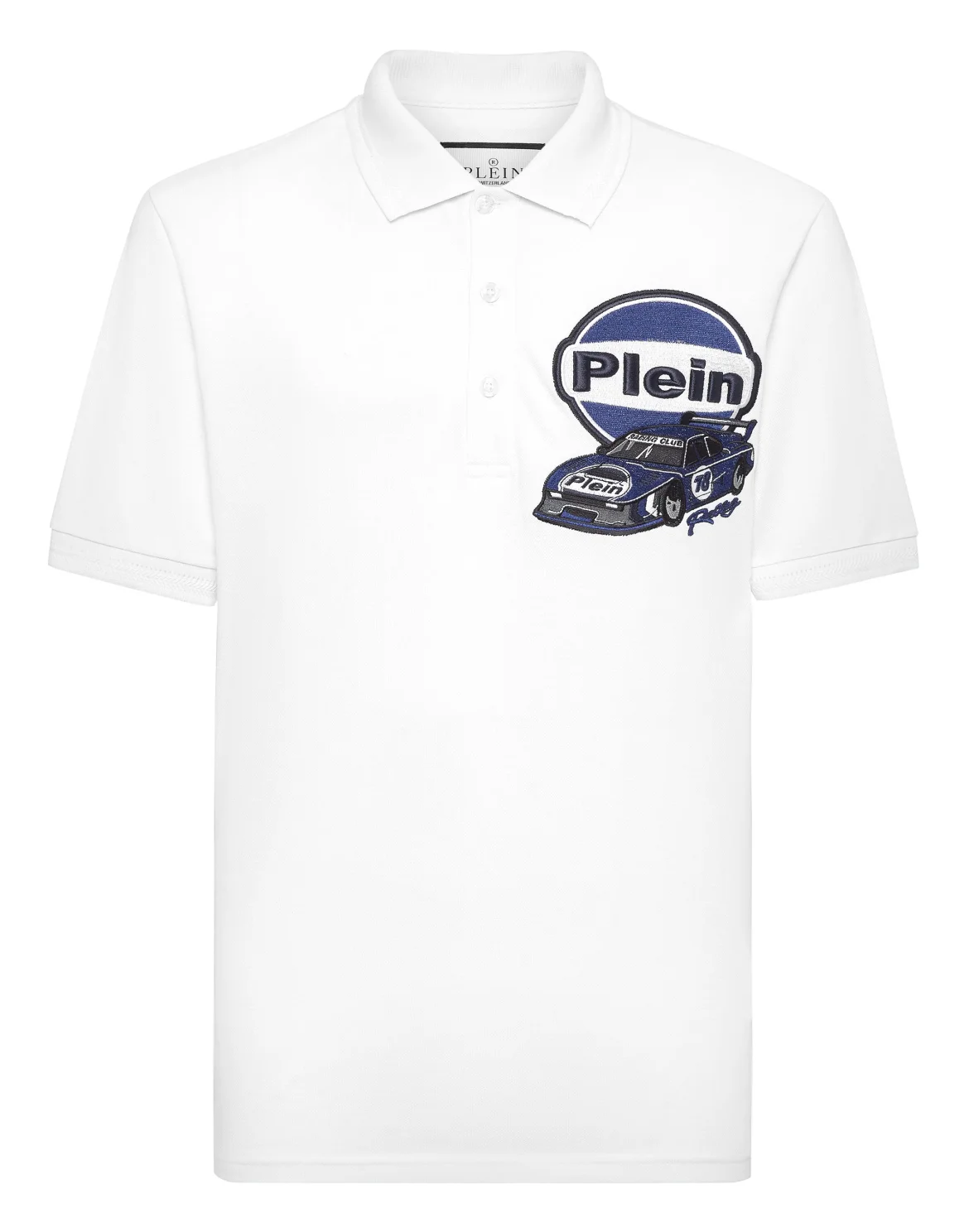 Pique Polo Shirt SS Slim Fit Cars Racing, цвет: Белый