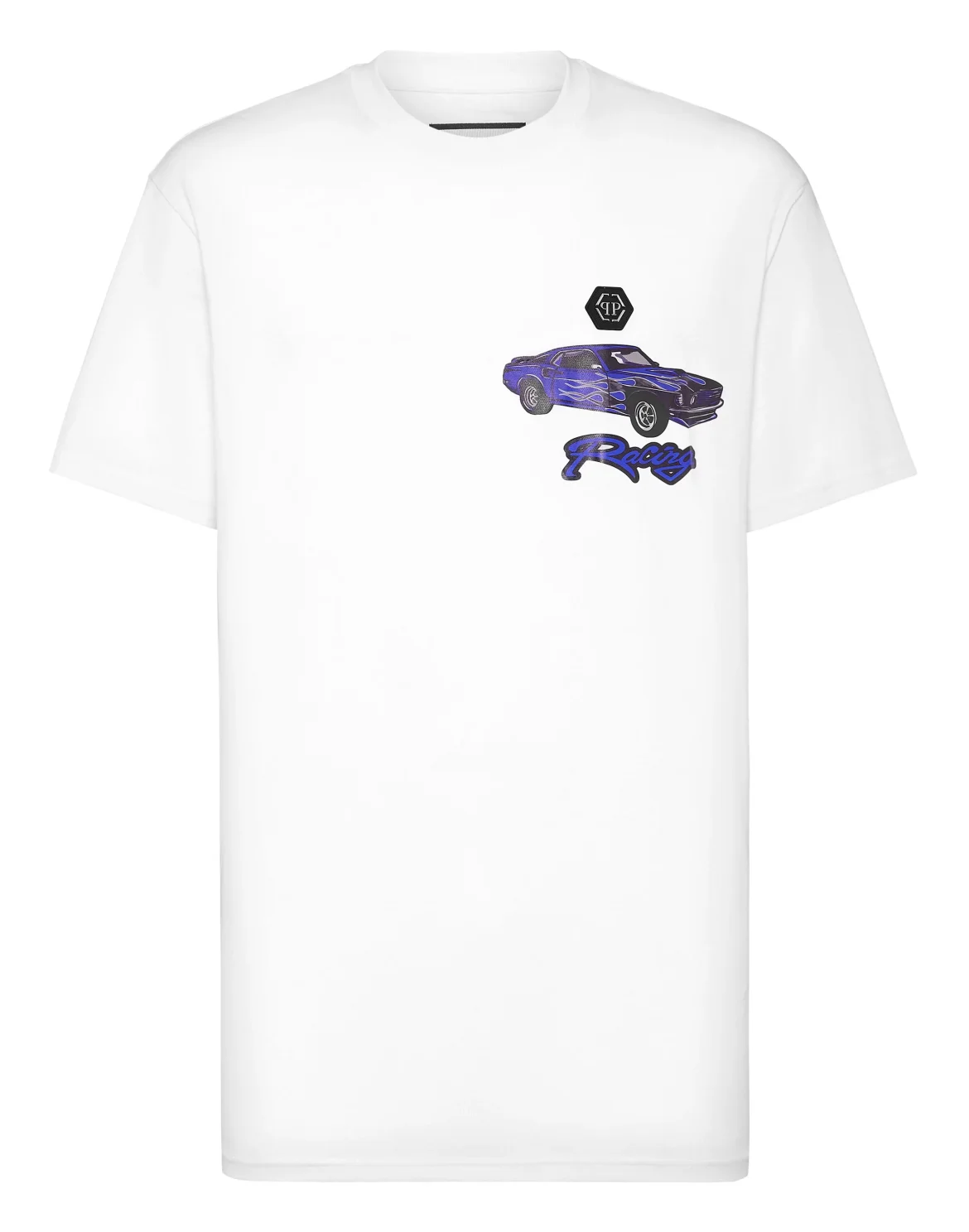 Jersey T-shirt Round Neck SS Cars Racing, цвет: Белый
