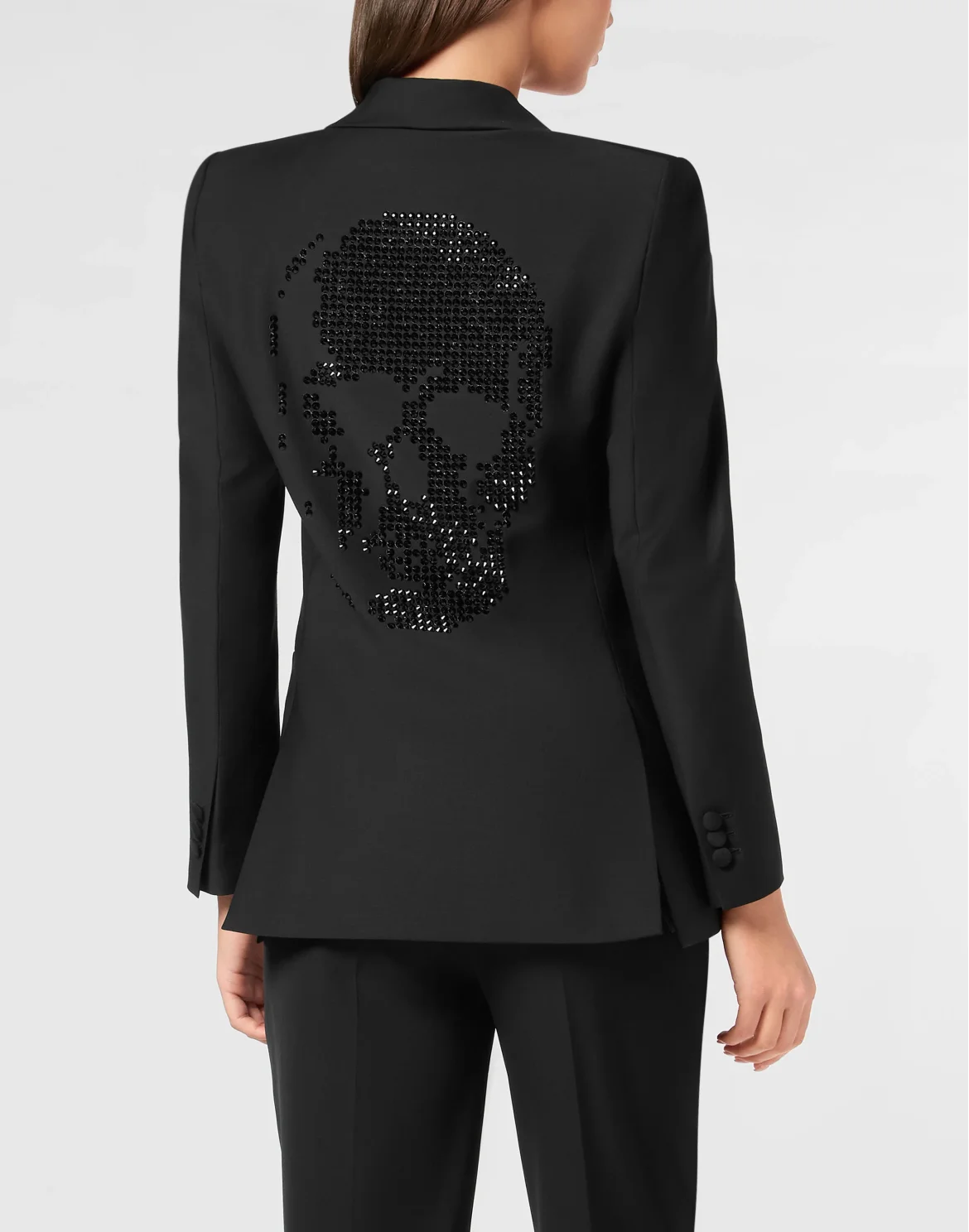 Wool Blazer Skull strass, цвет: Черный