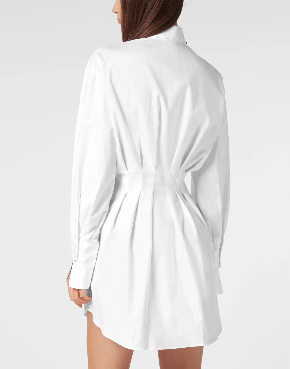 Mini Shirt Dress LS Strass, цвет: Белый