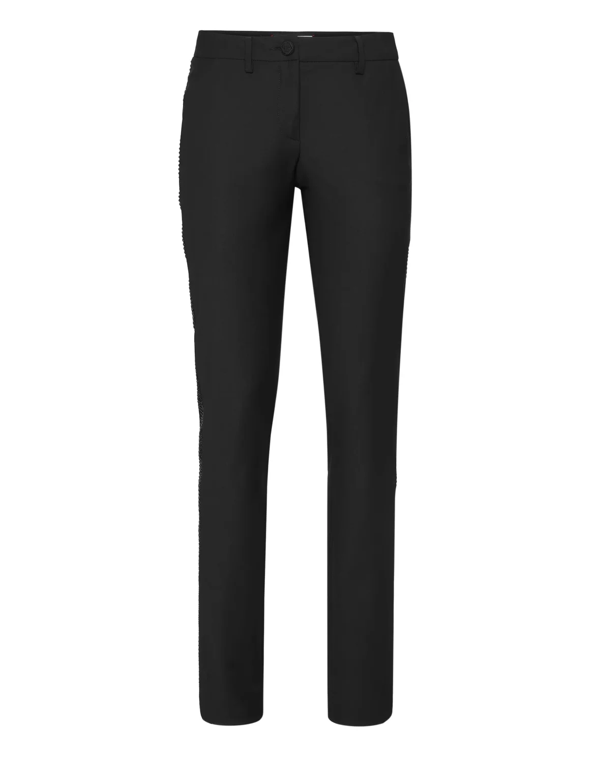 Wool Office Trousers Strass, цвет: Черный