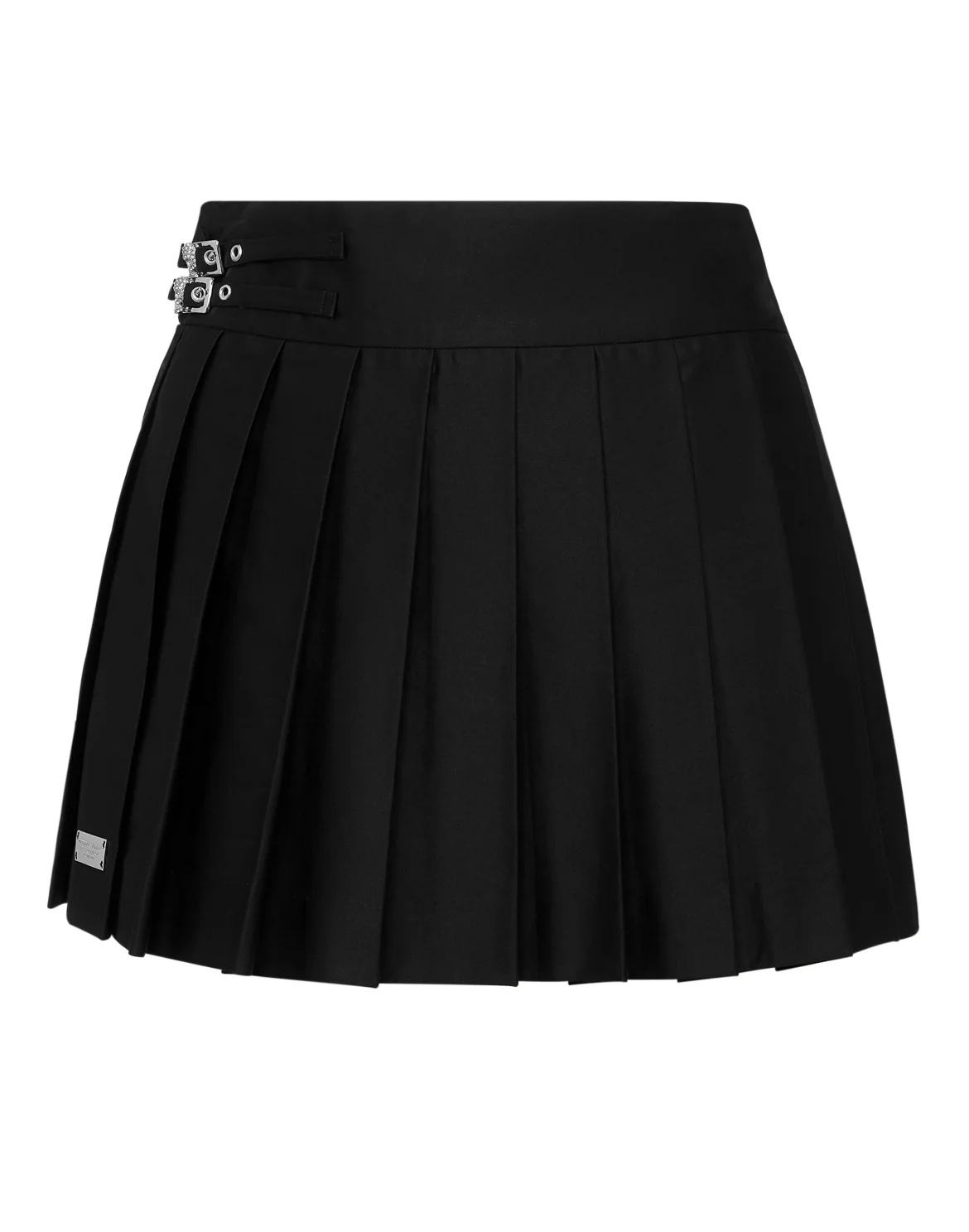 Pleated Mini Skirt Skull, цвет: Черный
