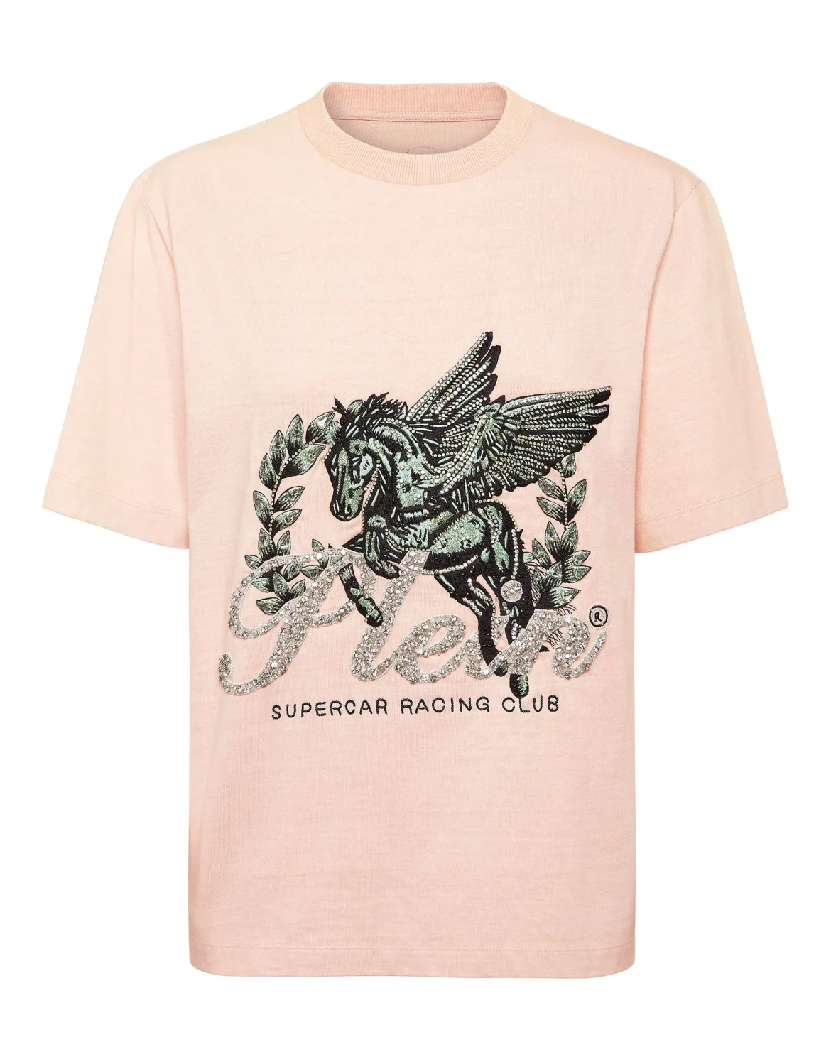 Jersey T-Shirt Man Fit Round Neck SS Unicorn, цвет: Розовый