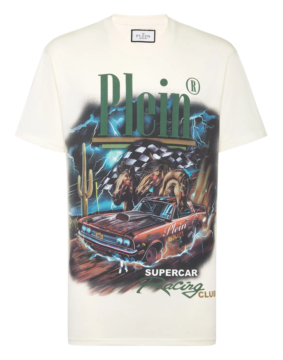 T-shirt Round Neck SS Racing Club, цвет: Бежевый